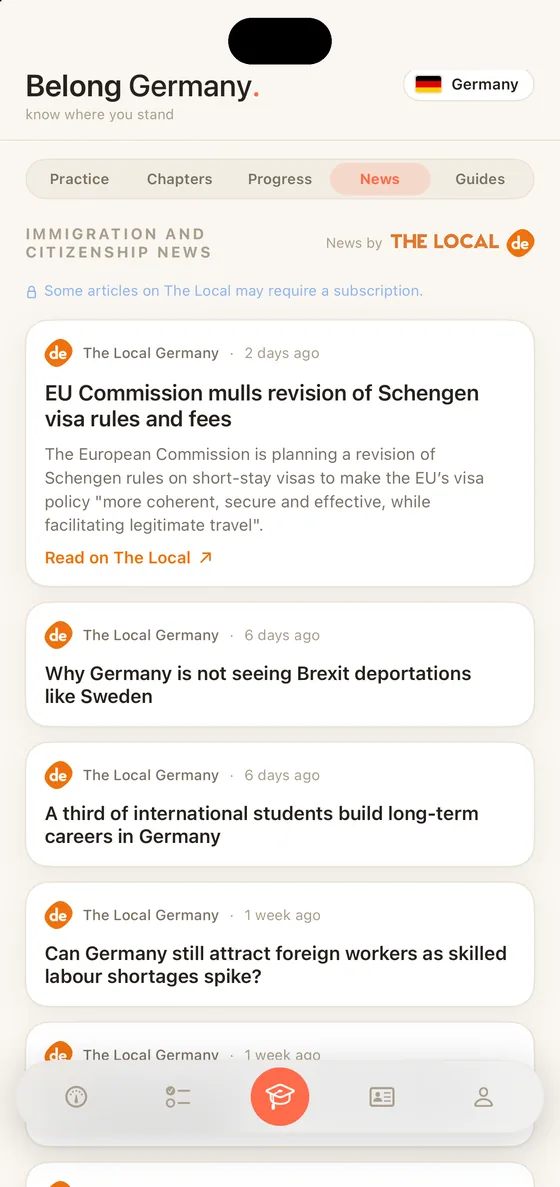 Belong Germany News on iPhone, immigration and citizenship stories from The Local Germany